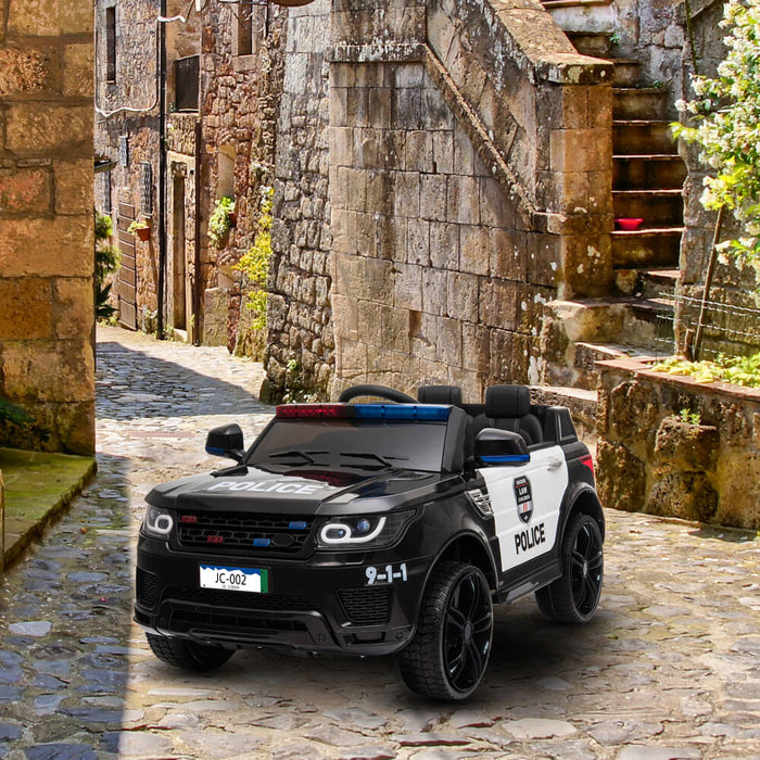 Electric Ride On Childs Police Car With LED Siren Lights