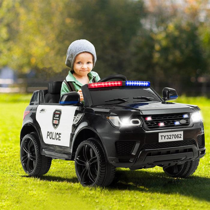 Electric Ride On Childs Police Car With LED Siren Lights