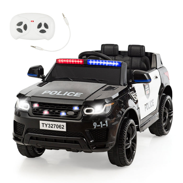 Electric Ride On Childs Police Car With LED Siren Lights