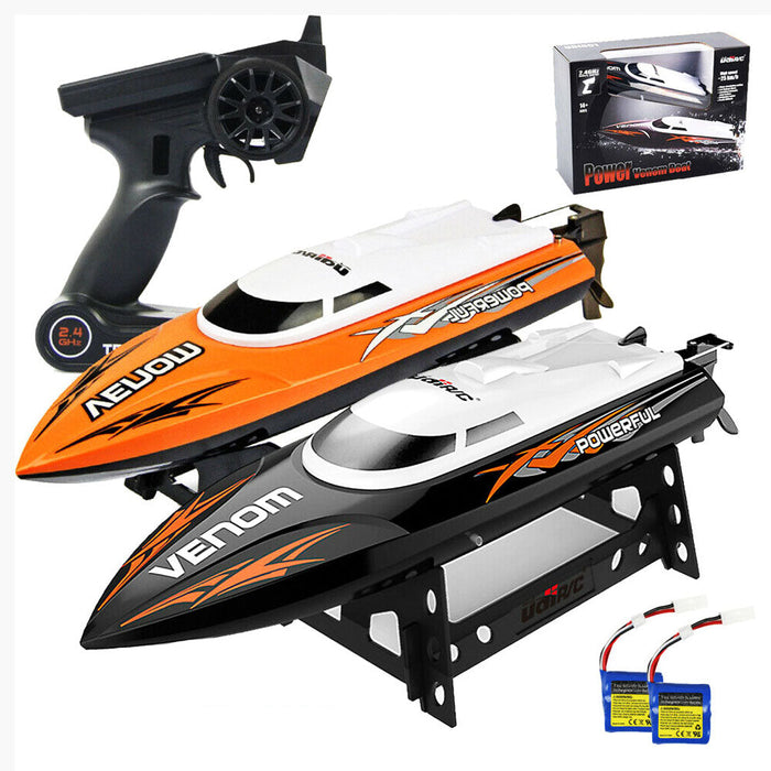 Aquatic 2.4GHz Remote Controlled Electric RC Racing Boat For Kids, Adults