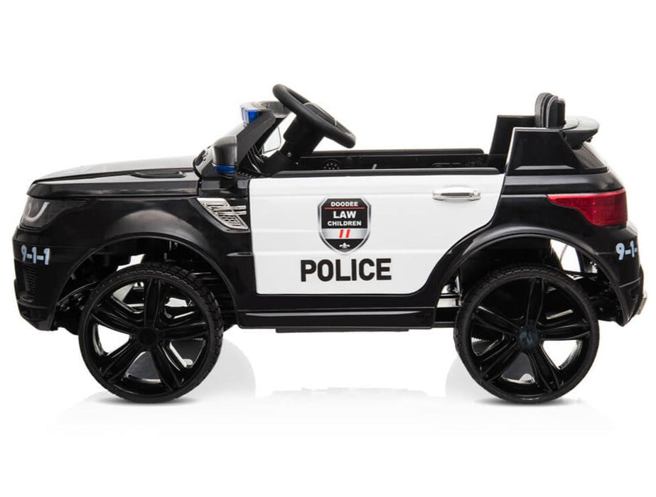 Electric Ride On Childs Police Car With LED Siren Lights