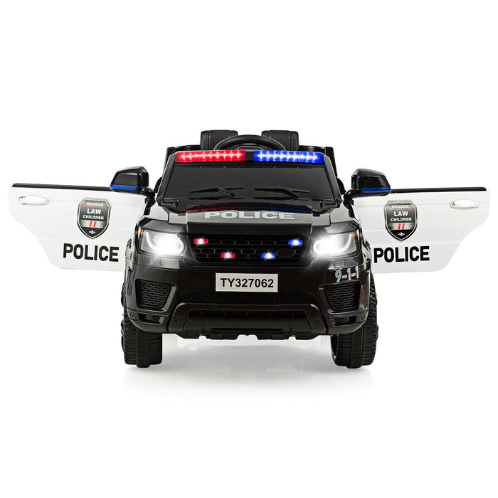 Electric Ride On Childs Police Car With LED Siren Lights