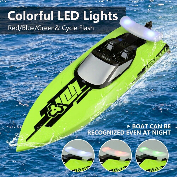 Brushless 25MPH High-Speed RC Racing Boat With LED Light