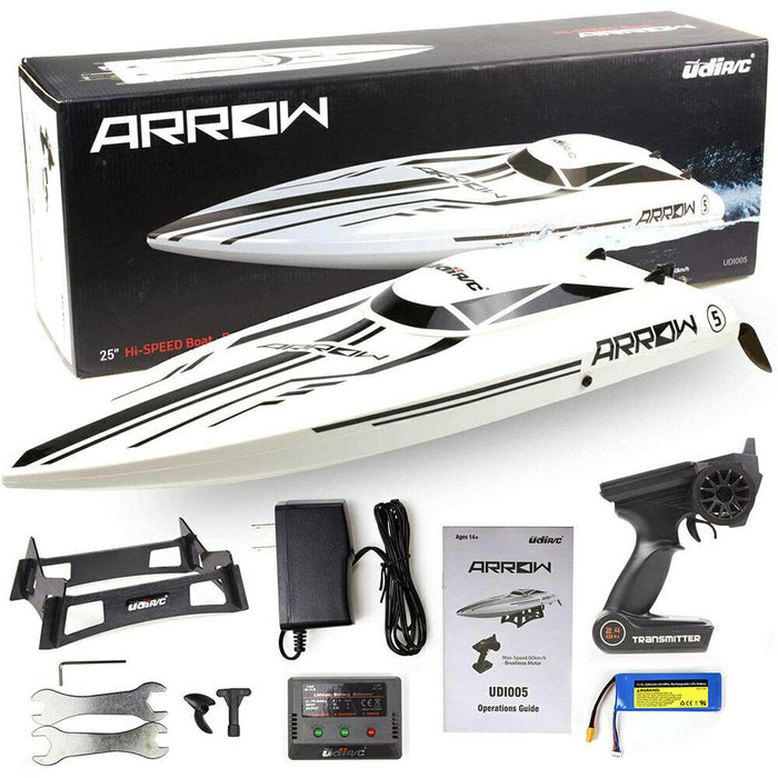 High-Speed Brushless 30MPH Remote Control RC Jet Boat For kids, Adults