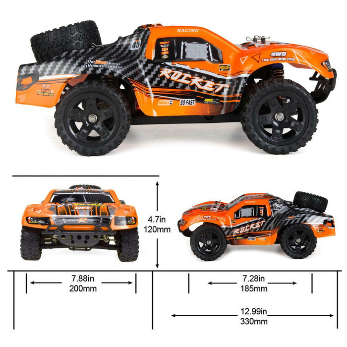 1/16 Off-Road Turbocharged 25MPH Monster RC Cars For Kids, Adults