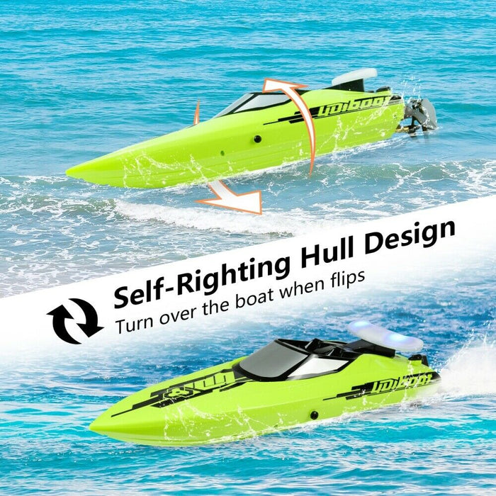 Brushless 25MPH High-Speed RC Racing Boat With LED Light