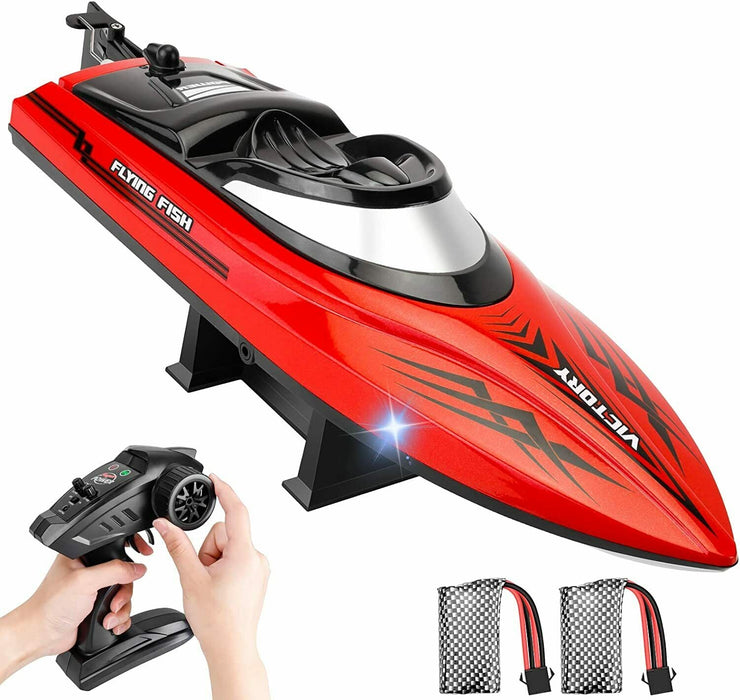 High-Speed Remote Control 20MPH+ RC Racing Boat for Kids Adults, Red