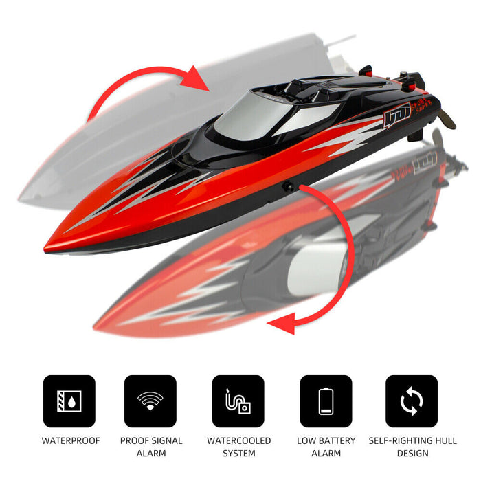 ThrillWave Remote-Control LED RC Racing Boat for Pool and Lakes