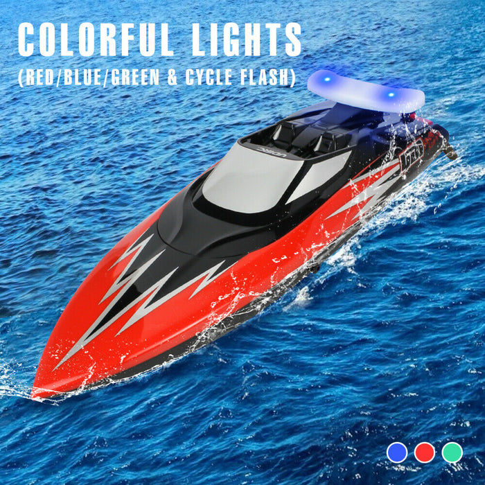 ThrillWave Remote-Control LED RC Racing Boat for Pool and Lakes