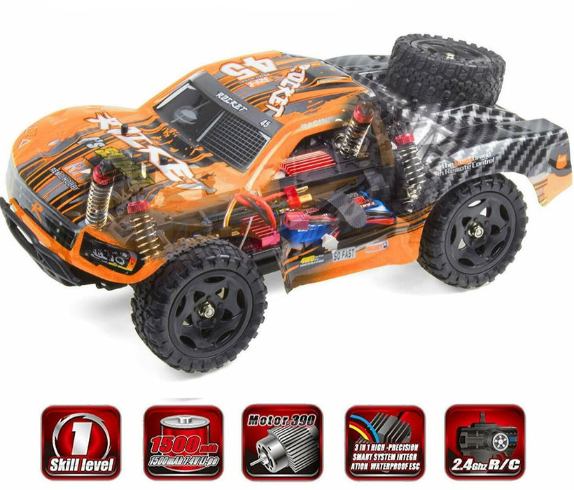 1/16 Off-Road Turbocharged 25MPH Monster RC Cars For Kids, Adults