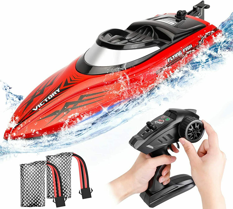 High-Speed Remote Control 20MPH+ RC Racing Boat for Kids Adults, Red