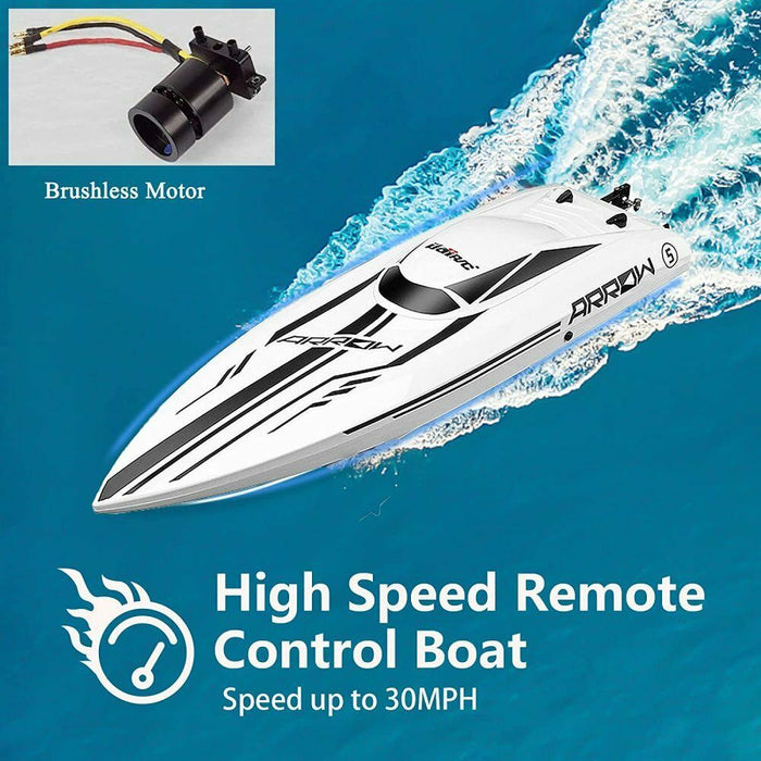 High-Speed Brushless 30MPH Remote Control RC Jet Boat For kids, Adults