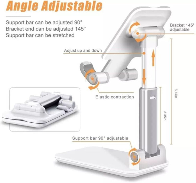 Premium Adjustable Phone Tablet Desk Stand Holder