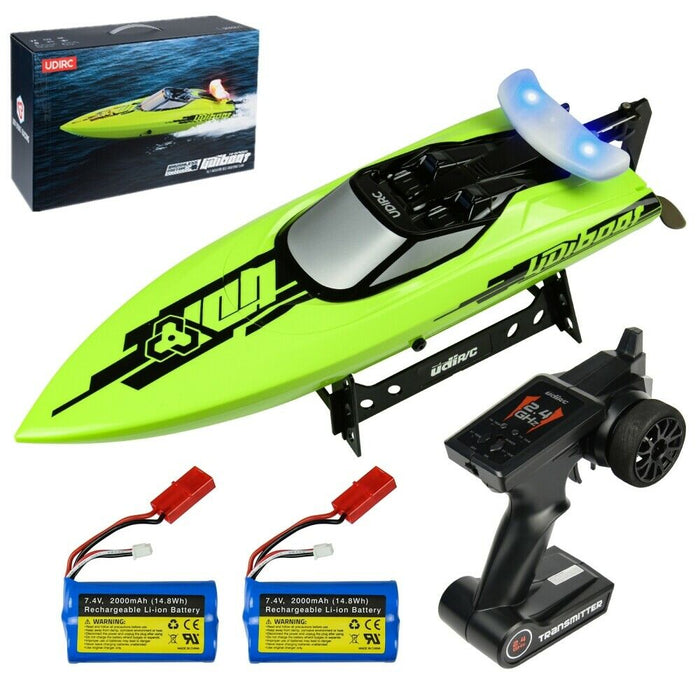 Brushless 25MPH High-Speed RC Racing Boat With LED Light